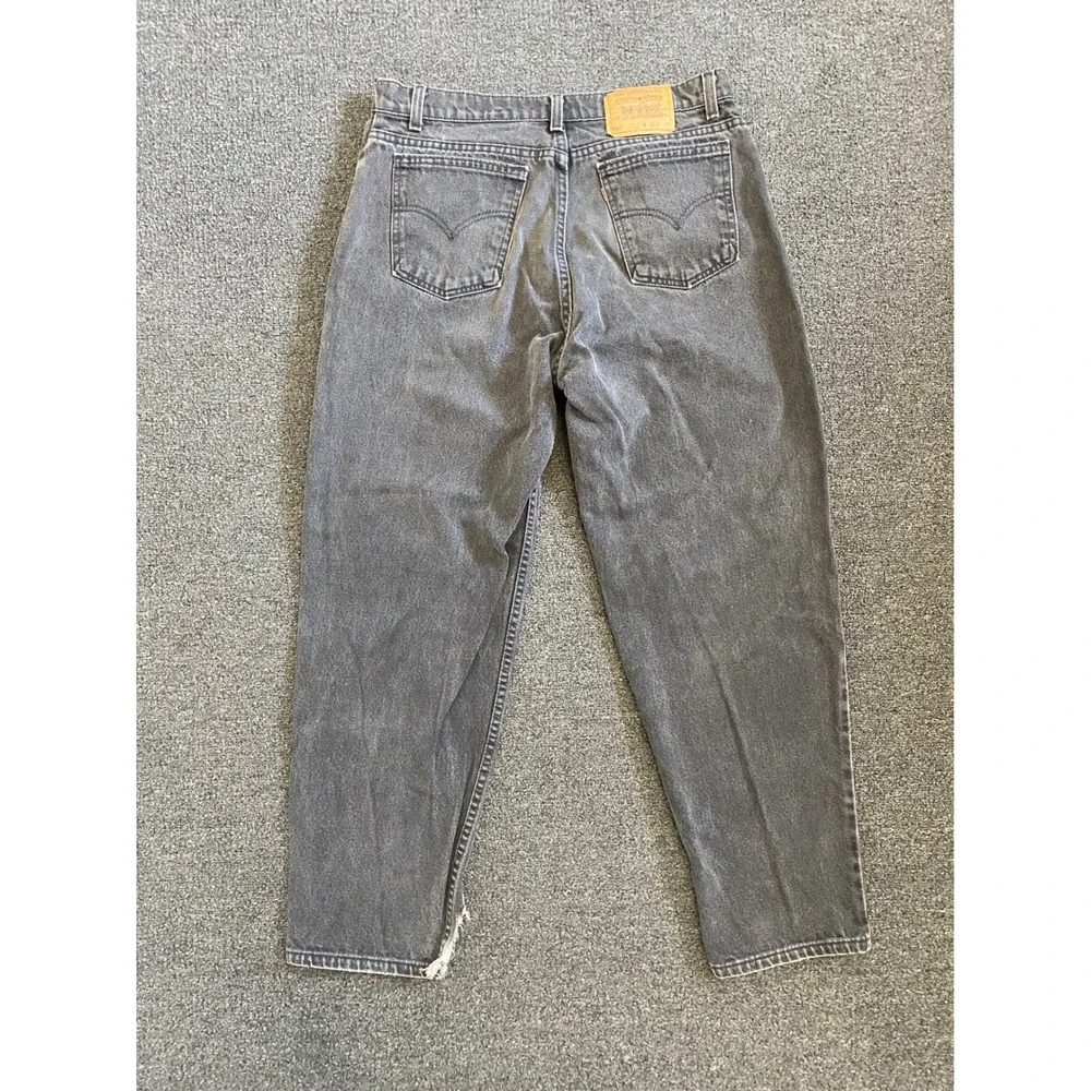Vintage Levi's 560 Orange Tab Jeans Gray Mens 36x30 Loose Fit Tapered Leg USA